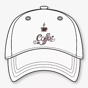 Beisbolo kepuraitės raštas su raštu