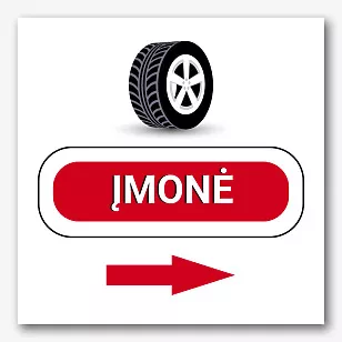 Padangų remonto reklaminės reklamjuostės šablonas