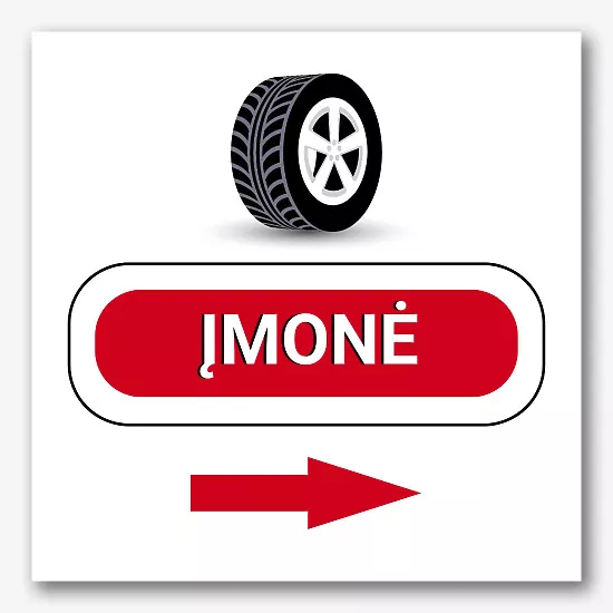 Padangų remonto reklaminės reklamjuostės šablonas