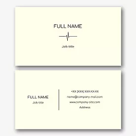 Cardiologist's business card template
