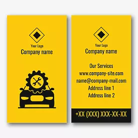 Tire Fitting business card template