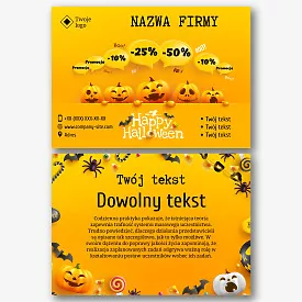 Szablon ulotki na Halloween