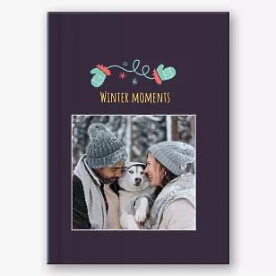 Photo book template for a New Year photo shoot