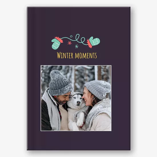 Photo book template for a New Year photo shoot