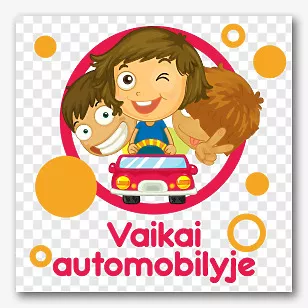 Lipduko šablonas vaikams automobilyje