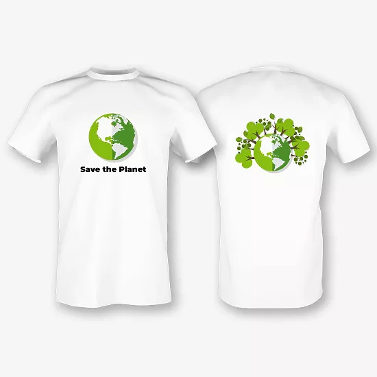 Ekologo marškinėlių Šablonas