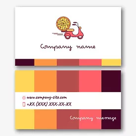 Pizza Delivery business card template