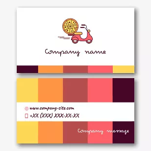 Pizza Delivery business card template