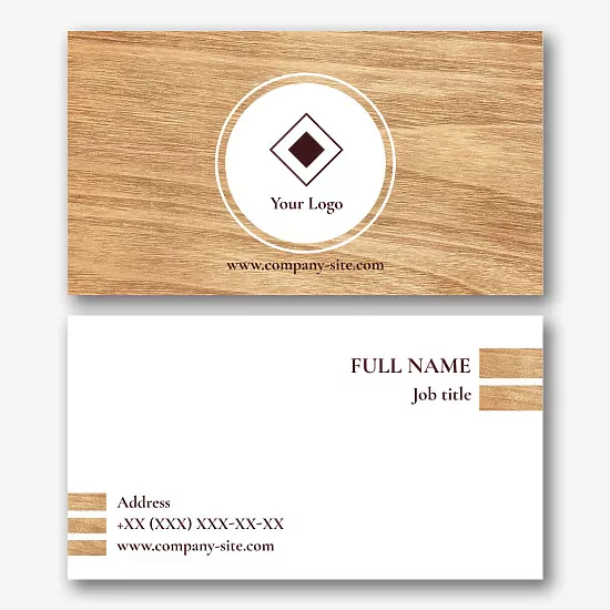 Carpenter's business card template