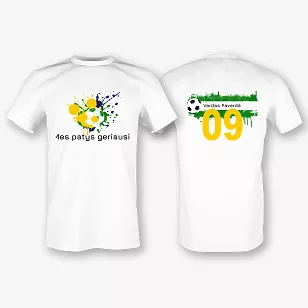 Futbolininko marškinėlių šablonas