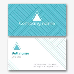 Minimalist abstract business card template