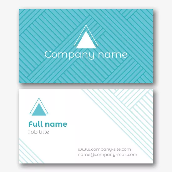 Minimalist abstract business card template