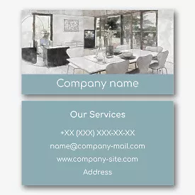 Interior designer business card template