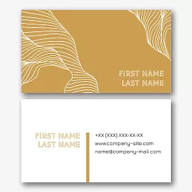 Personal abstract business card template