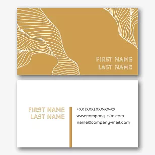 Personal abstract business card template