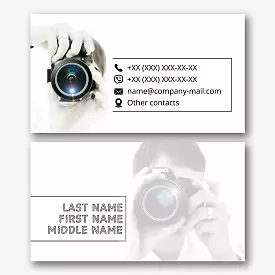 Photographer's business card template