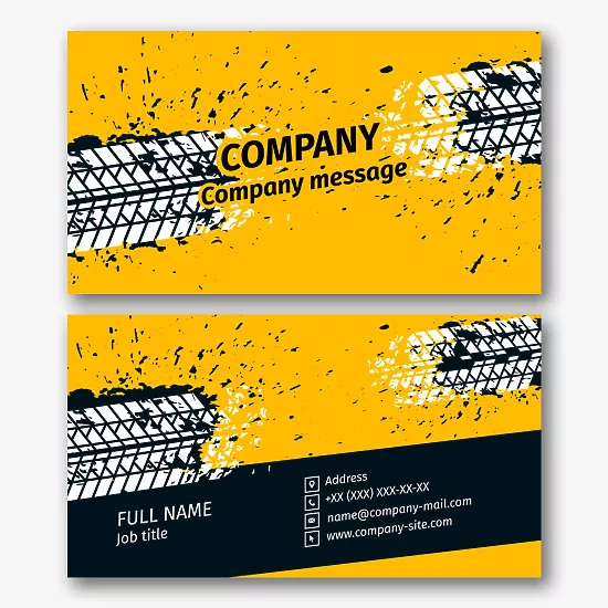 Tire Store business card template 