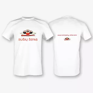 Marškinėlių šablonas su spausdinimu džiovintuvui