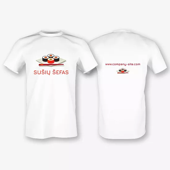 Marškinėlių šablonas su spausdinimu džiovintuvui