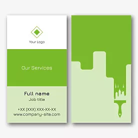 Painter's business card template