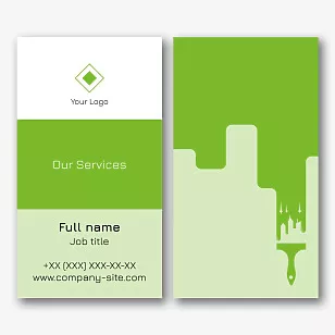 Painter's business card template