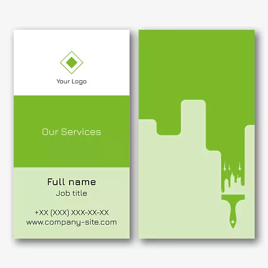 Painter's business card template