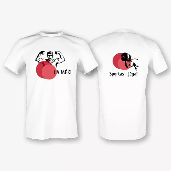 Marškinėlių šablonas su spauda treneriui