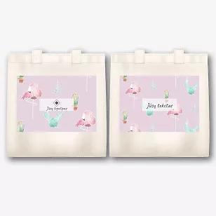 Ekologinio maišelio šablonas su logotipu