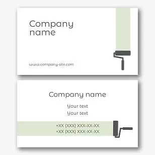 A business card template for a team of painters