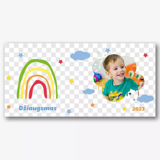 Šablonas su vaikais spausdinimui ant puodelių