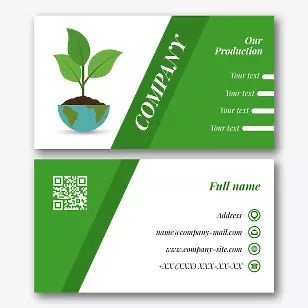 Ecologist's business card template