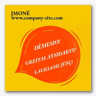 Parduotuvės reklaminės juostos šablonas