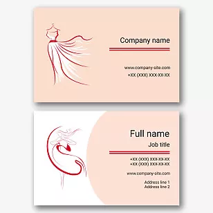 Atelier business card template