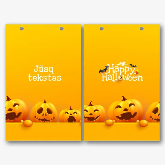 Popierinio maišelio Šablonas Helovinui