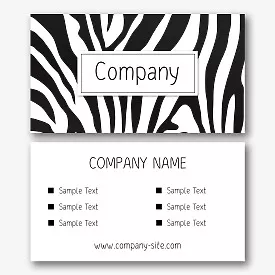 Business card template with abstract background