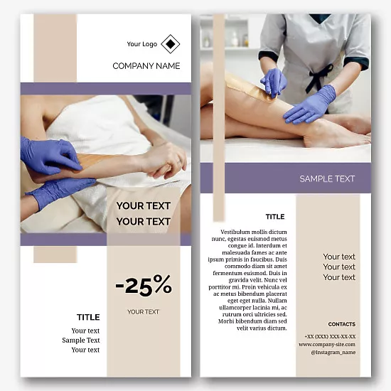 Depilation Salon Flyer Template