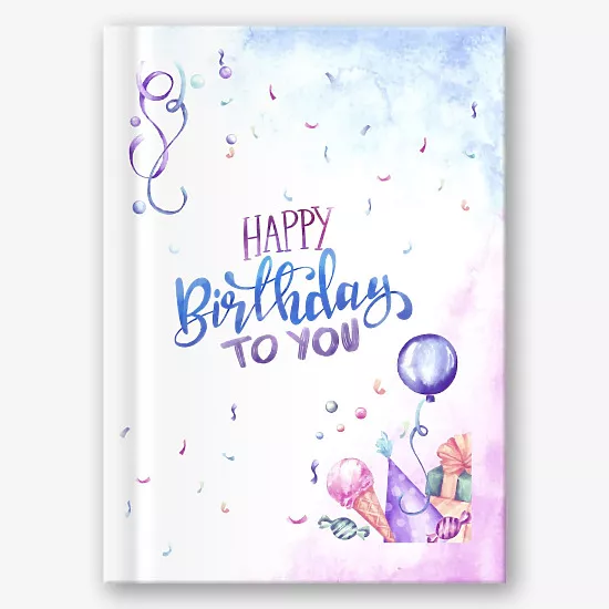 Birthday Photo Book Template