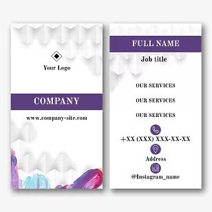 Wax Depilation Studio business Card template