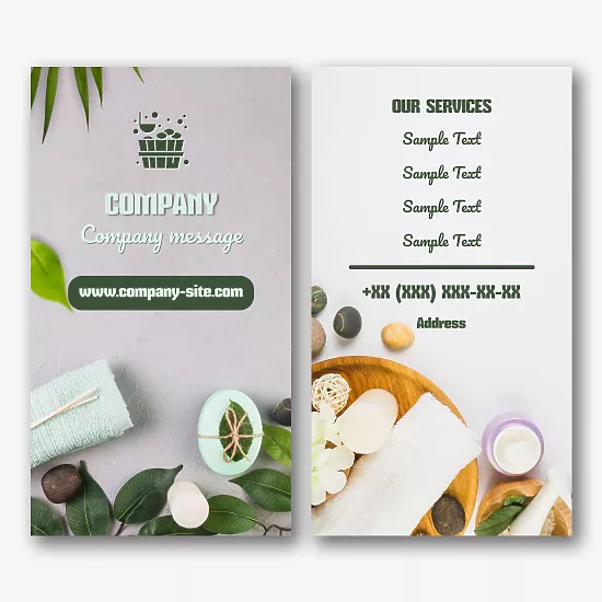 Spa business card Template 