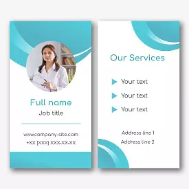 Doctor's business card template