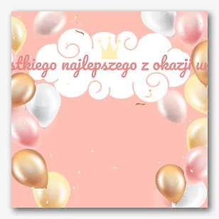 Szablon banera urodzinowego