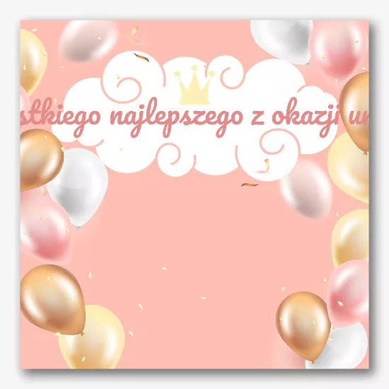 Szablon banera urodzinowego