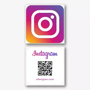 Шаблон візитки Instagram 