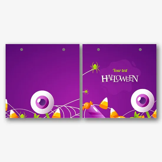 Paper Bag Template for Halloween