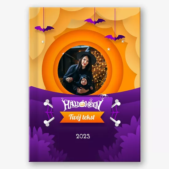 Szablon fotoksiążki na Halloween