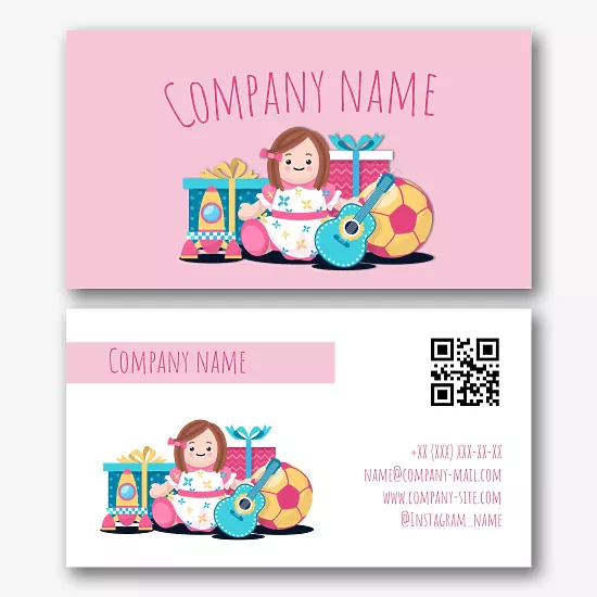 Toy Store business card template