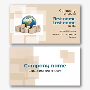 Delivery service business card template