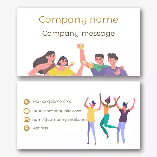 Party Organizer Business Card Template