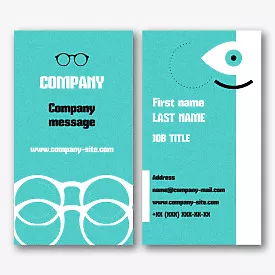 Oculist's business card template 