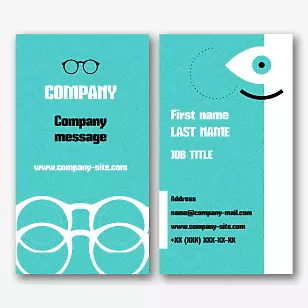 Oculist's business card template 